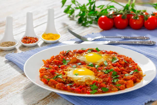 Huevo, tomate frito, queso y especias: receta fácil y rápida para cuando no tienes tiempo 1 Moncloa Preparación rápida y sencilla de huevo con tomate frito