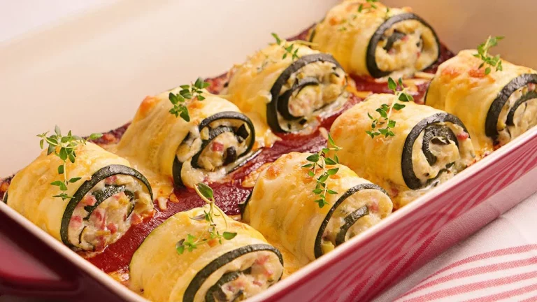 Aprende a hacer estos rollitos de calabacín saludables en microondas