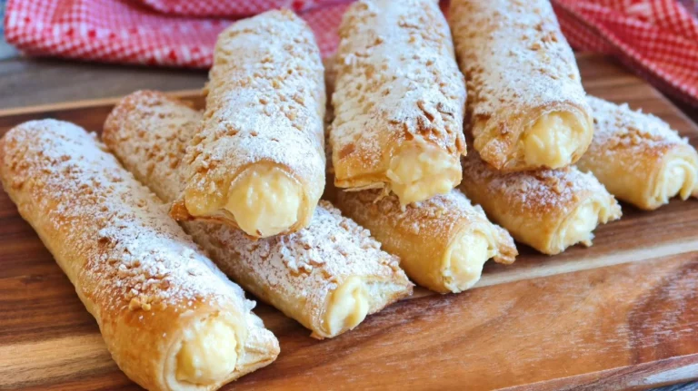 Cañas rellenas de crema: receta de este antojo dulce fácil de hacer