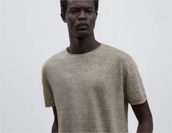 Camisas de lino de hombre a buen precio que puedes encontrar en El Corte Inglés 3 Moncloa lino gris Moncloa