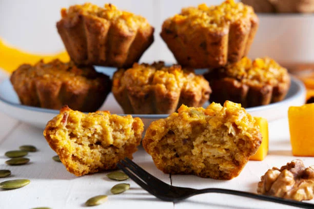 Muffins de harina de garbanzos: sin gluten y llenos de proteínas, listos en la freidora de aire