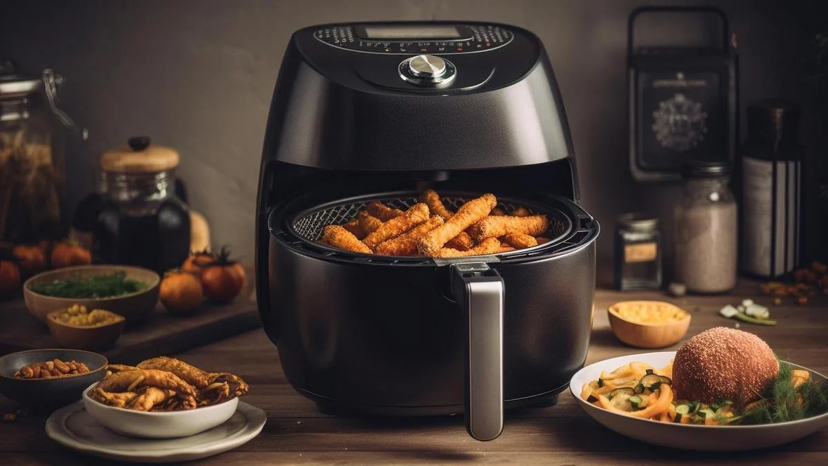 Cocina 4 platos de una sola vez con la nueva freidora de aire de Amazon de 2400 W
