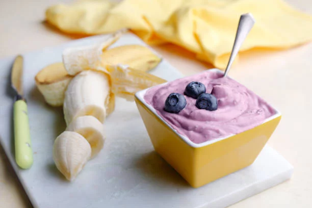 Haz tu propio helado de arándanos y plátano en tiempo récord con Thermomix