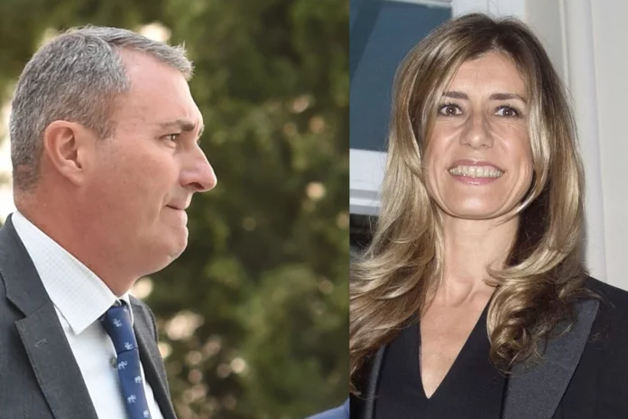 Ignacio Mariscal, CEO de Reale, y Begoña Gómez, mujer del presidente del Gobierno Pdro Sánchez