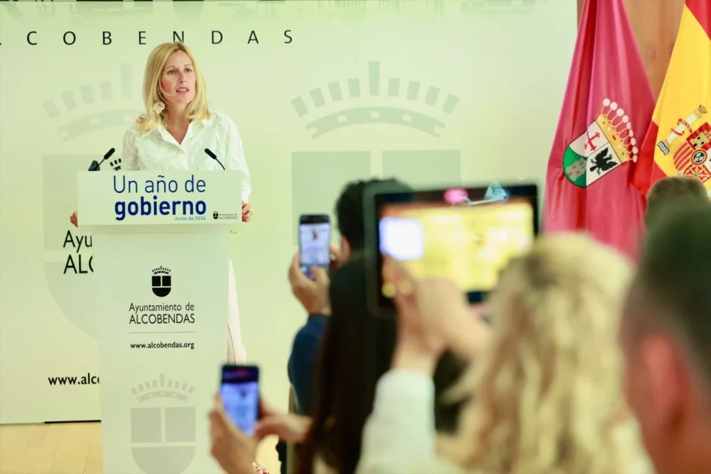 Derroche en Alcobendas: Un parking desaparecido y el pago doblado por las ambulancias 1 Moncloa EuropaPress 6027940 rocio garcia alcaldesa alcobendas rueda prensa balance primer ano Moncloa