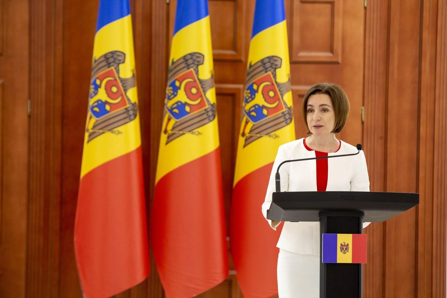 - La presidenta de Moldavia, Maia Sandu