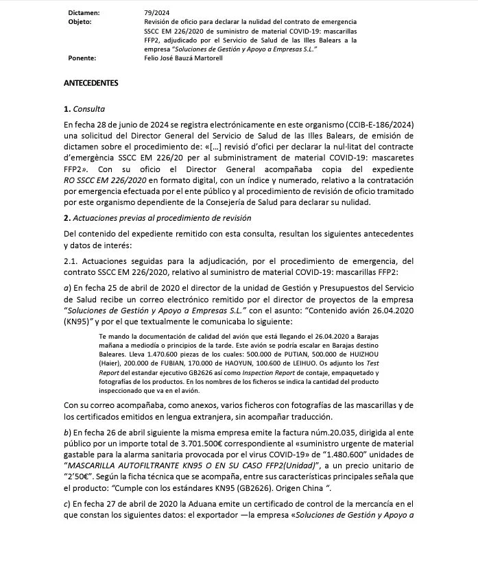 Caso Koldo: Buscan el rastro de Francina Armengol en los mails de dos ex altos cargos baleares 1 Moncloa dictamen 1 Moncloa