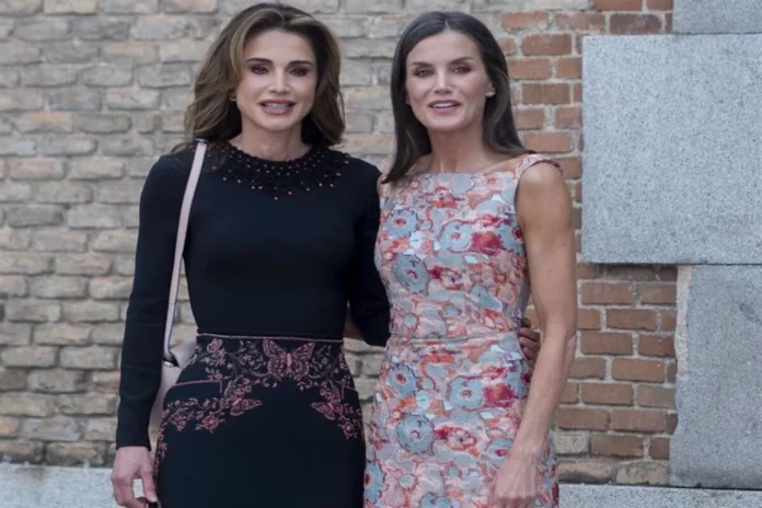 Letizia y Rania de Jordania.