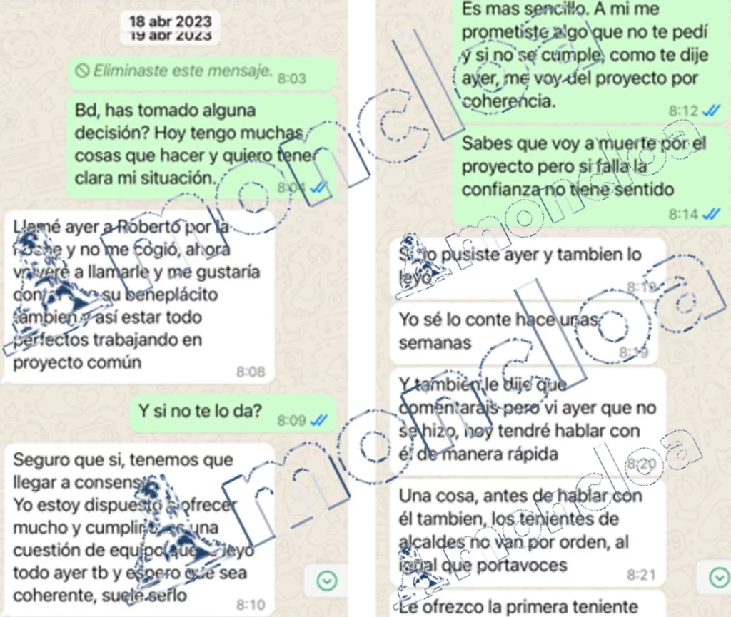 La traición del paracaidista de C's y socio del PP en Alcobendas: «Estoy dispuesto a ofrecerte mucho» 2 Moncloa Retolaza y sus promesas incumplidas en Alcobendas