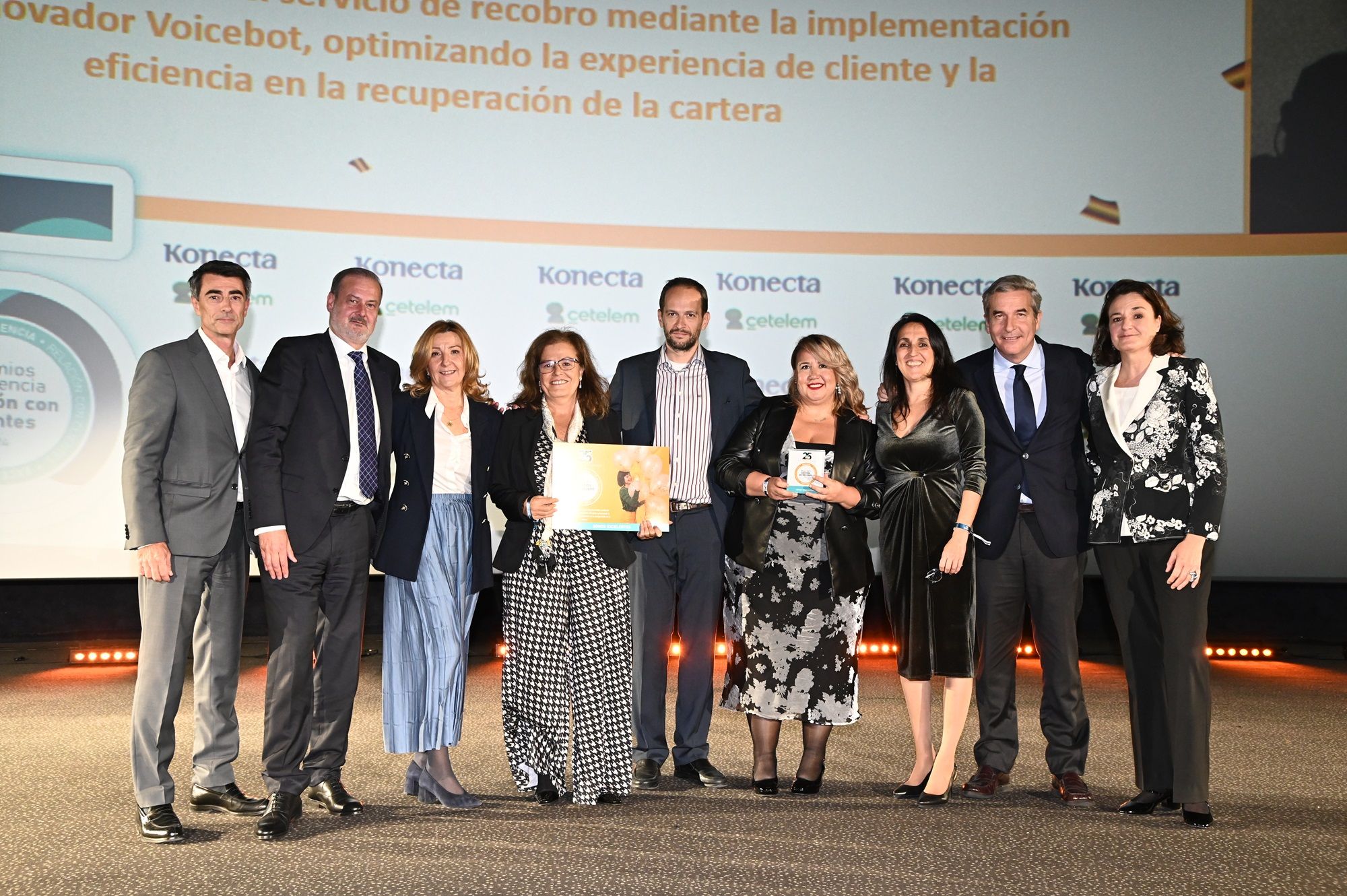 Konecta, galardonada en dos categorías de los Premios Excelencia Relación con Clientes 1 Moncloa Premios Excelencia Konecta BNP Paribas Cetelem Moncloa