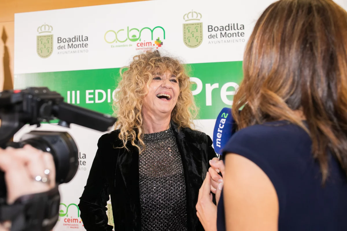 Ana Aller, presidenta de la ACBM, en la III edición de los Premios Boadilla del Monte