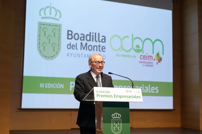 Javier Beitia, vicepresidente de CEIM, en la III Edición Premio Boadilla del Monte