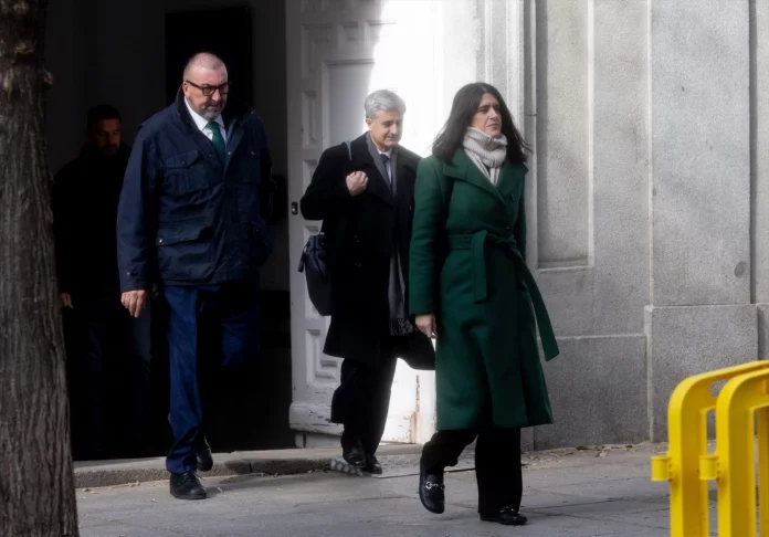 Koldo García saliendo del Tribunal Supremo