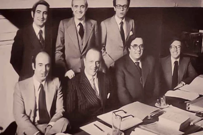 Los siete padres de la Constitución.
