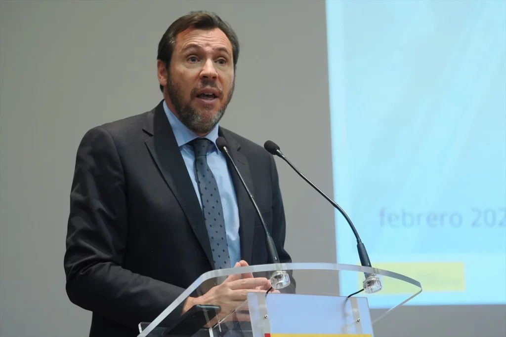 EuropaPress 5777713 ministro transportes movilidad sostenible oscar puente interviene acto Moncloa