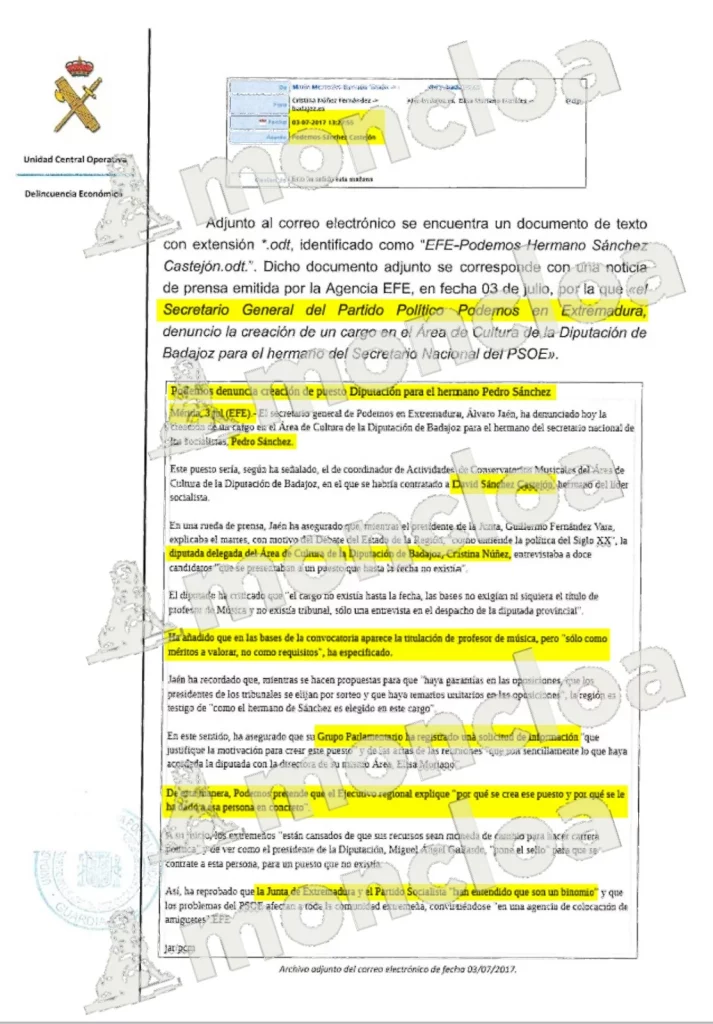 Un concejal de Podemos puede rematar la acusación contra el hermano de Sánchez 1 Moncloa WhatsApp Image 2025 01 31 at 17.07.19 Moncloa