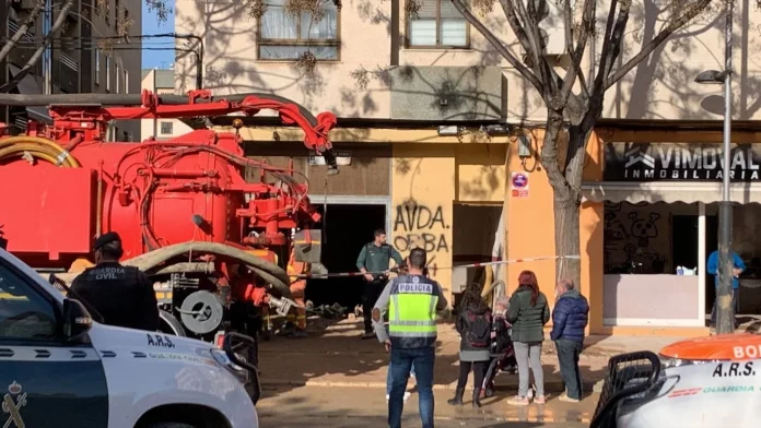 Benetusser, donde las obras por la DANA dejaron un muerto y un herido.