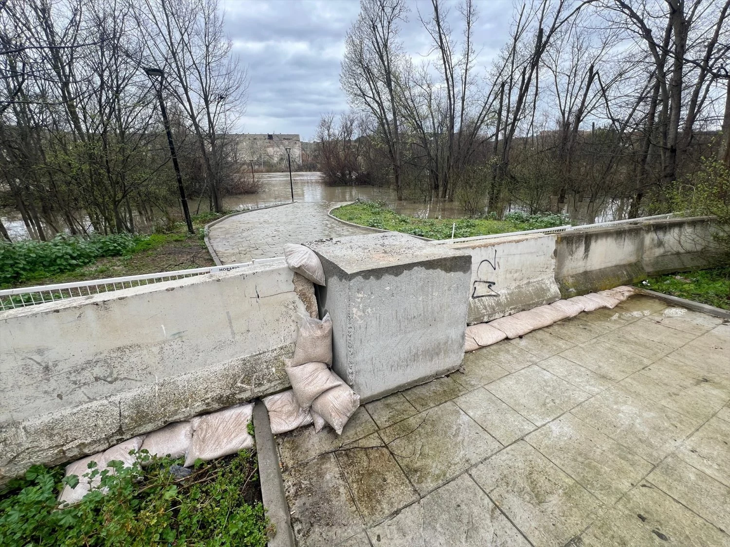 Crecida del río Tajo a la altura de Parapléjicos (Fuente: Ag3encias)