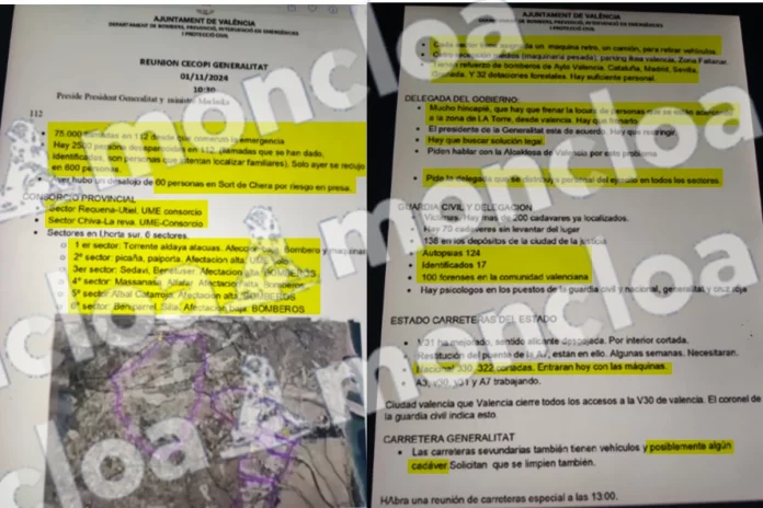 Las actas del CECOPI sobre la DANA