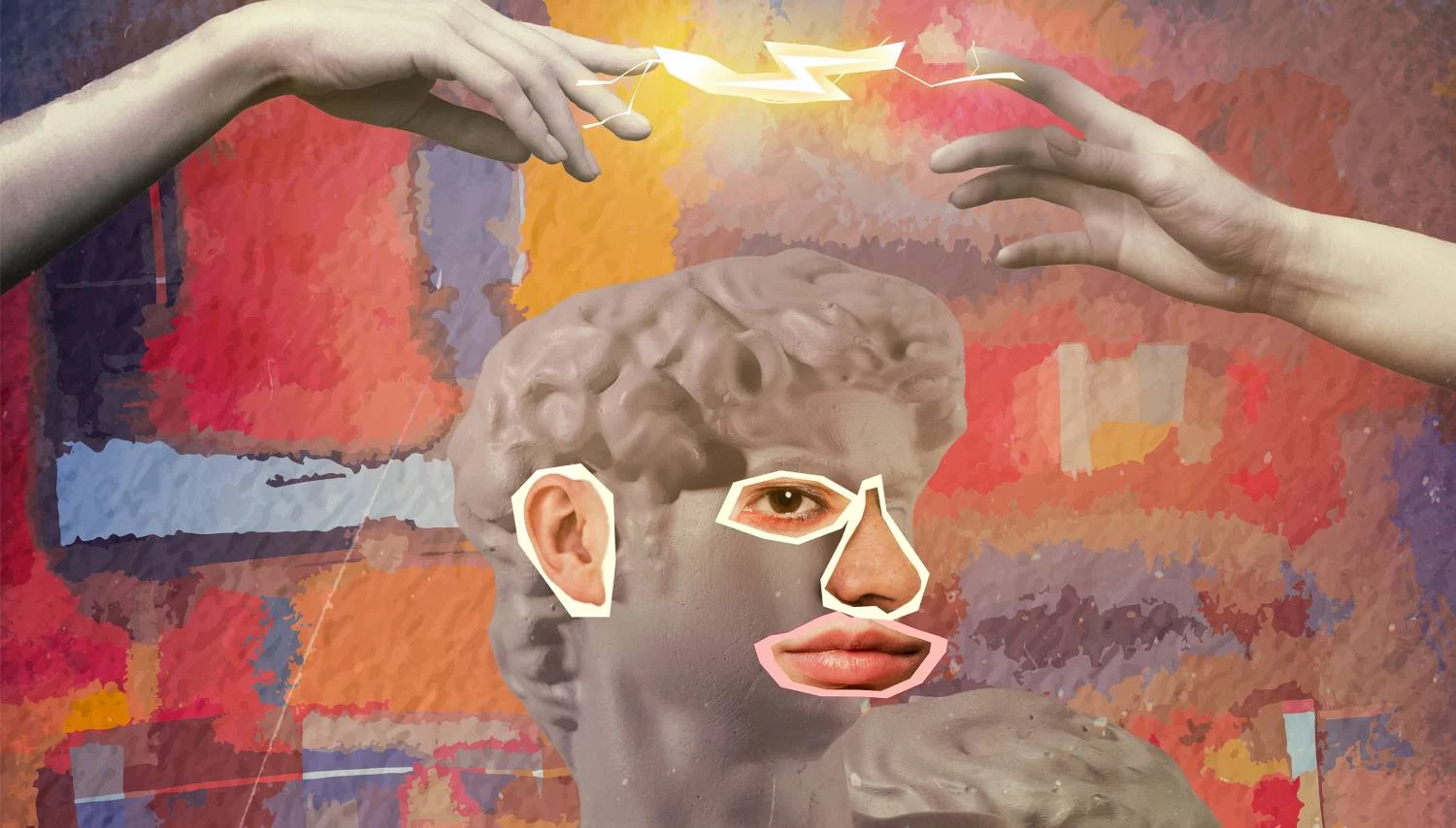 Cena servida por estatuas y un viaje surrealista en este restaurante a un vuelo de Madrid