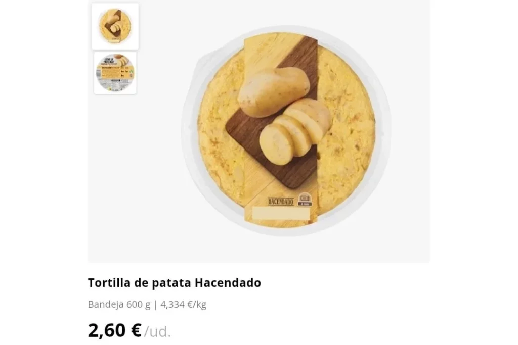 Fichaje 'healthy' en Mercadona: La tortilla de patatas que sí puedes incluir en tu dieta 1 Moncloa Tortilla de patata Hacendado Mercadona Moncloa