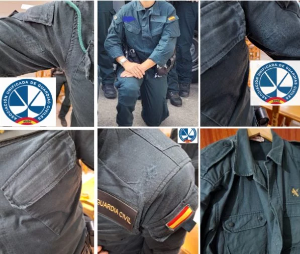 Los guardias civiles de la USECIC tienen la ropa deteriorada.