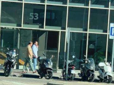 Victor de Aldama y Claudio Rivas en una foto del sumario Hidrocarburos.