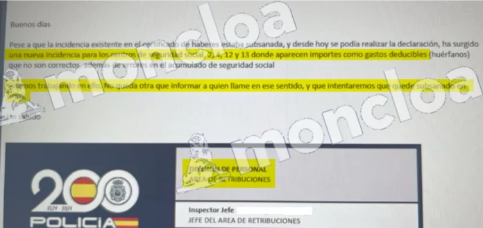 El aviso del Área de Retribuciones a los agentes de la Policía Nacional que preguntan sobre los errores en la Declaración de la Renta 2024 | Fuente: Agencias