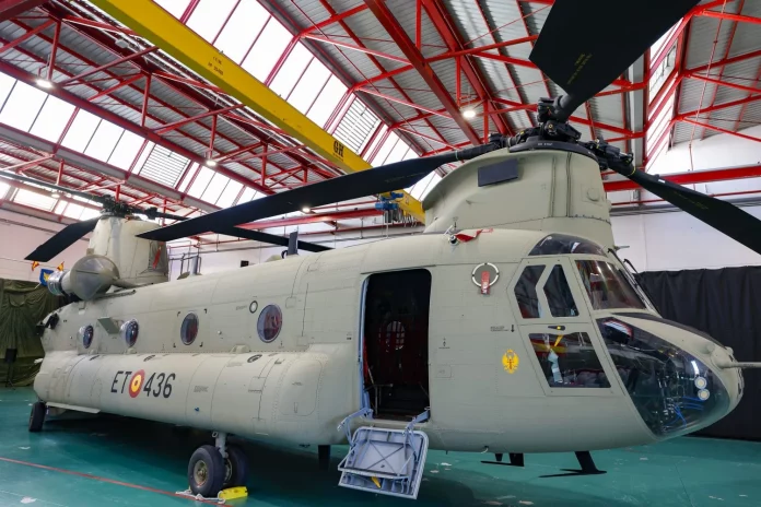 Chinook modernizado (Fuente Marco Romero- Ministerio de Defensa)