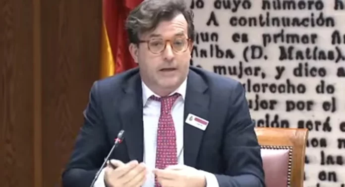 Ricardo Mar, jefe del Gabinete de Ábalos, en el Senado. EUROPA PRESS