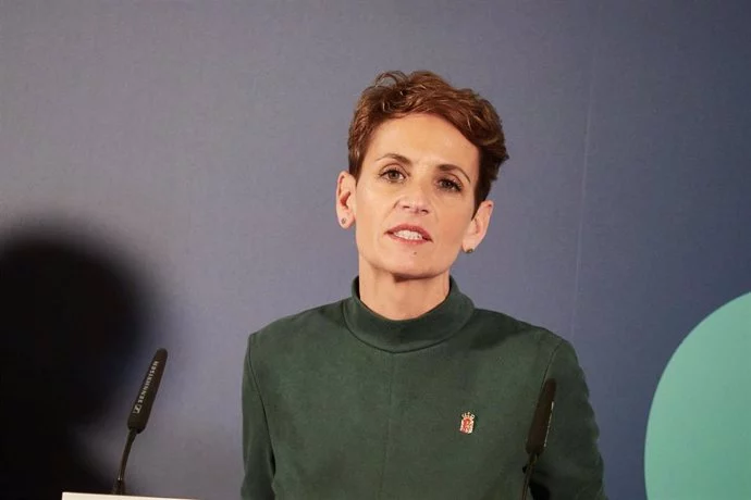 María Chivite, presidenta de Navarra.