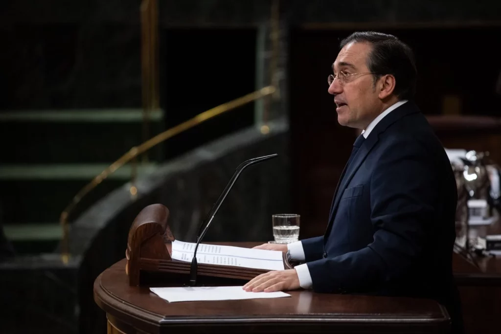 Washington aprieta a Albares por el aumento del 5% en Defensa 2 Moncloa EuropaPress 6371742 ministro asuntos exteriores union europea cooperacion jose manuel albares Moncloa