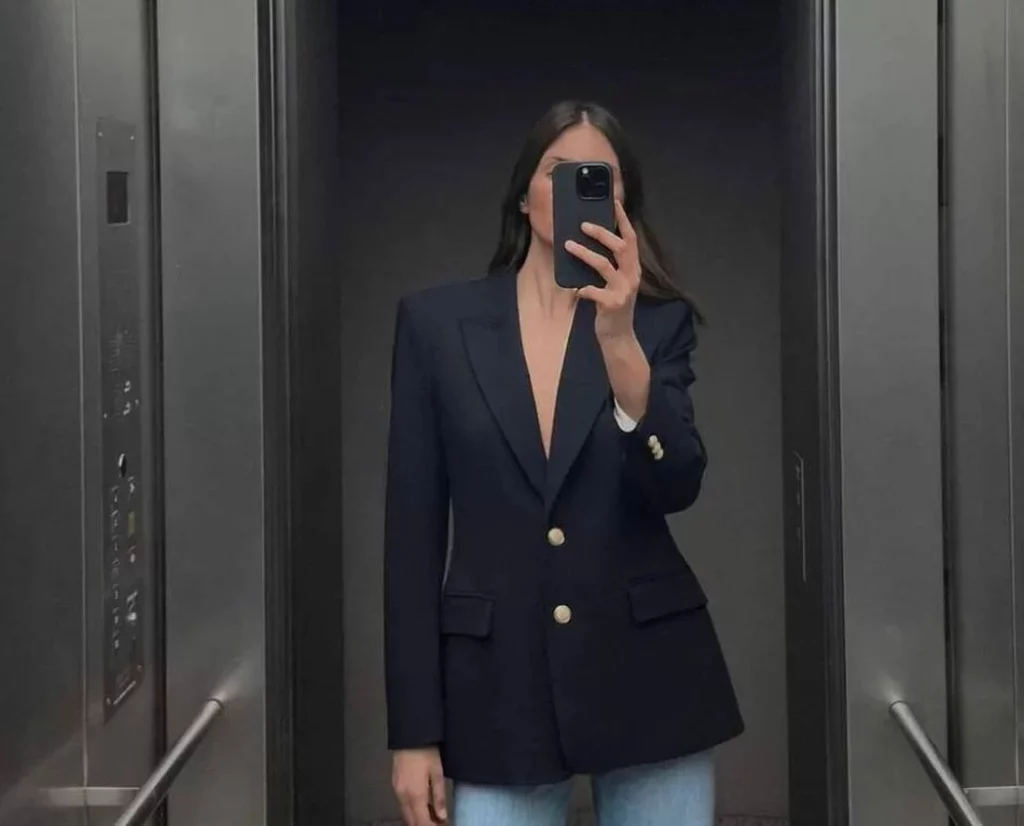 La blazer con hombreras de Zara