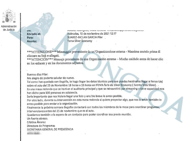 Los correos de la asesora de Begoña Gómez desde Moncloa acorralan a Félix Bolaños 2 Moncloa 1.jpg Moncloa