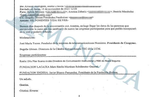 Los correos de la asesora de Begoña Gómez desde Moncloa acorralan a Félix Bolaños 5 Moncloa 4 2 Moncloa