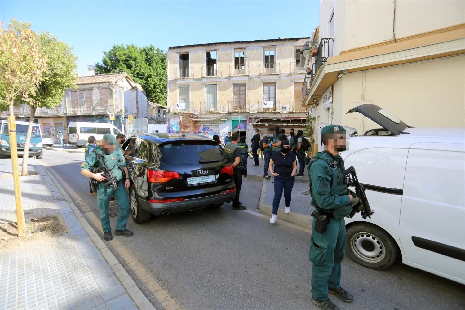 Efectivo de la Guardia Civil en la operación antiterrorista (Fuente: Agencias)