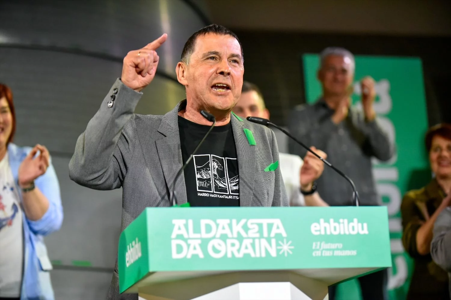 El coordinador general de la coalición, Arnaldo Otegi (Fuente: Agencias)