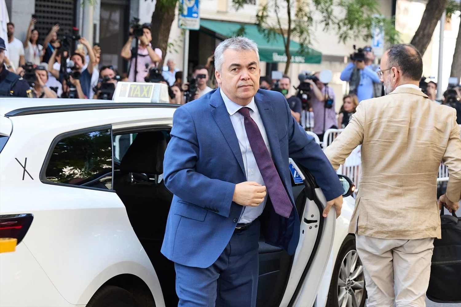 Santos Cerdán llegando al Supremo. AGENCIAS