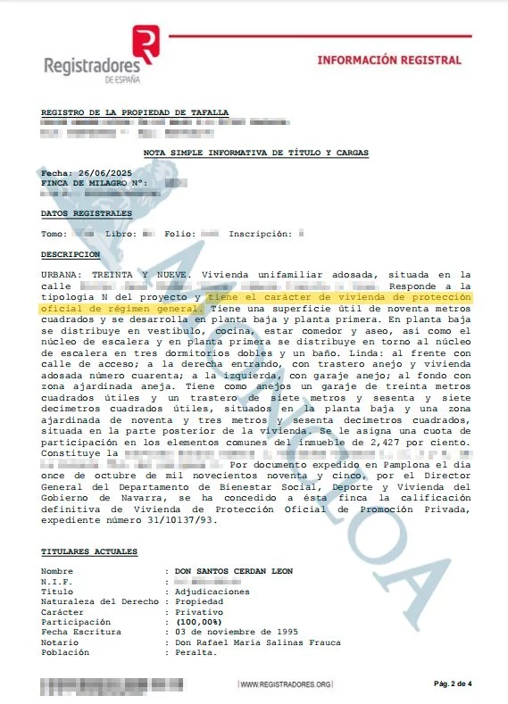 La residencia de Santos Cerdán es un adosado de dos plantas... de Protección Oficial 1 Moncloa casa cerdan navarra Moncloa