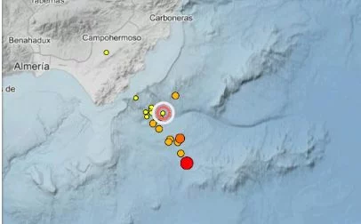 Lugar donde se ha producido el terremoto del lunes.