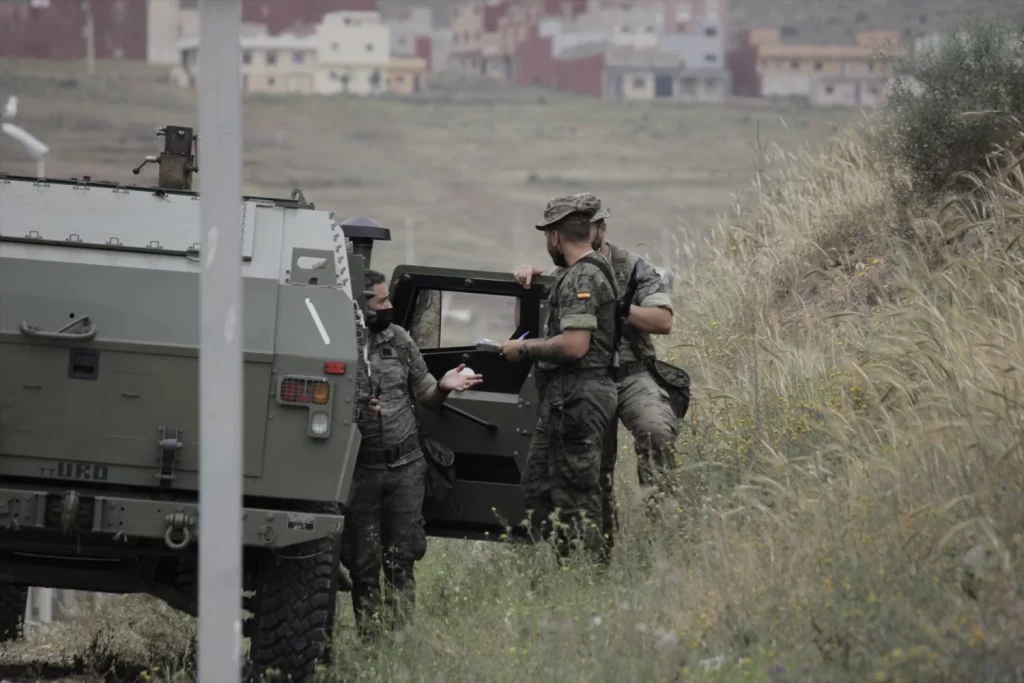 El combate en alta intensidad y el despliegue exterior nuevas pautas de Defensa 2 Moncloa EuropaPress 3725999 camion ejercito espanol inmediaciones frontera melilla 21 mayo 2021 melilla Moncloa