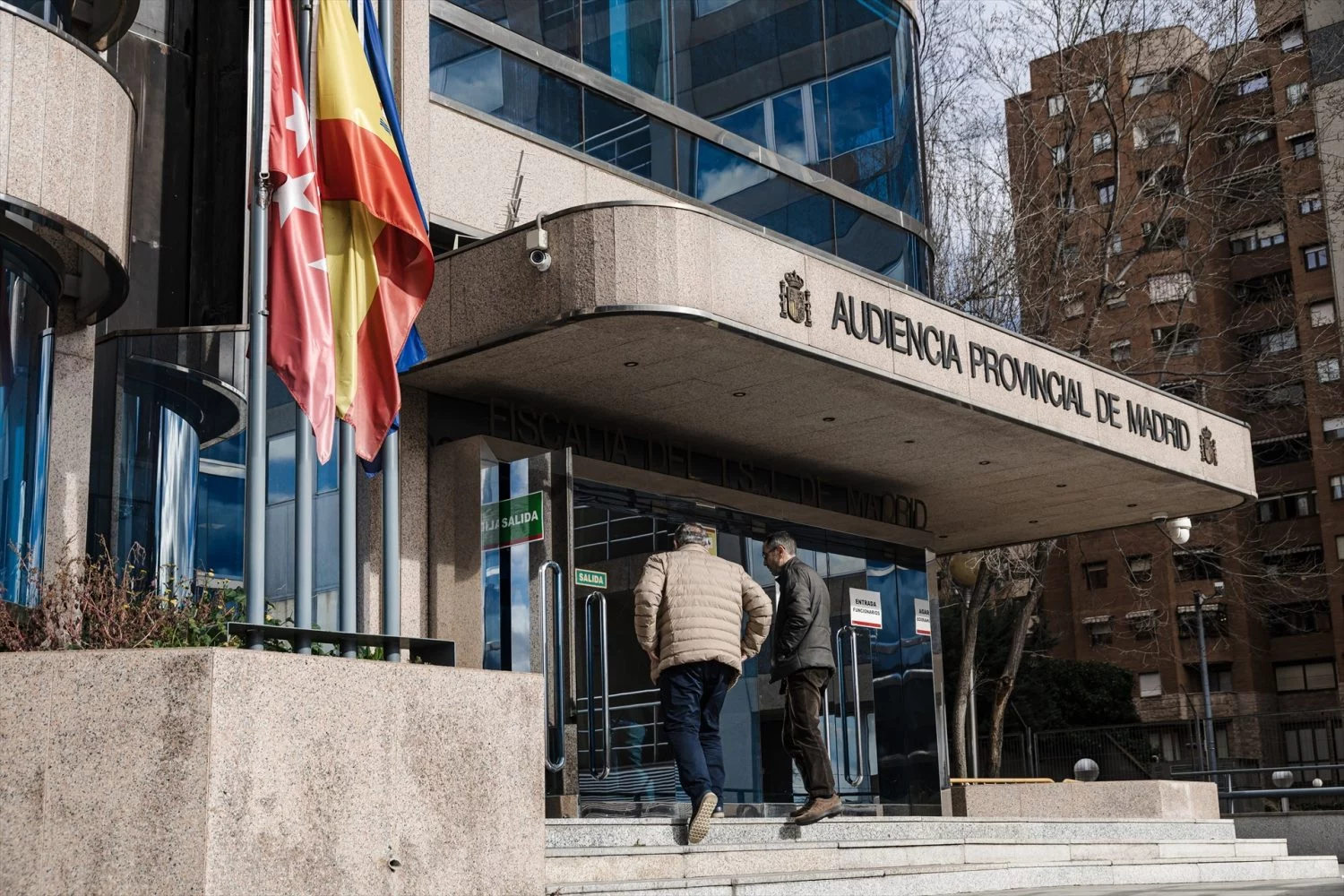 Fachada de la Audiencia Provincial de Madrid donde se juzgará al youtuber. EP