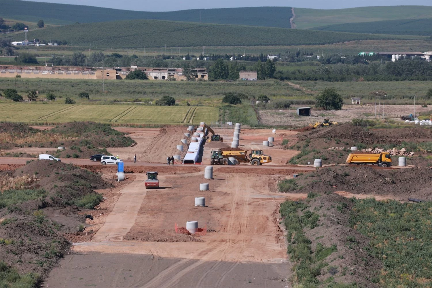 Vista general de las obras de la futura Base Logística del Ejército de Tierra. A 29 de abril de 2024, en Córdoba (Fuente: Agencias).