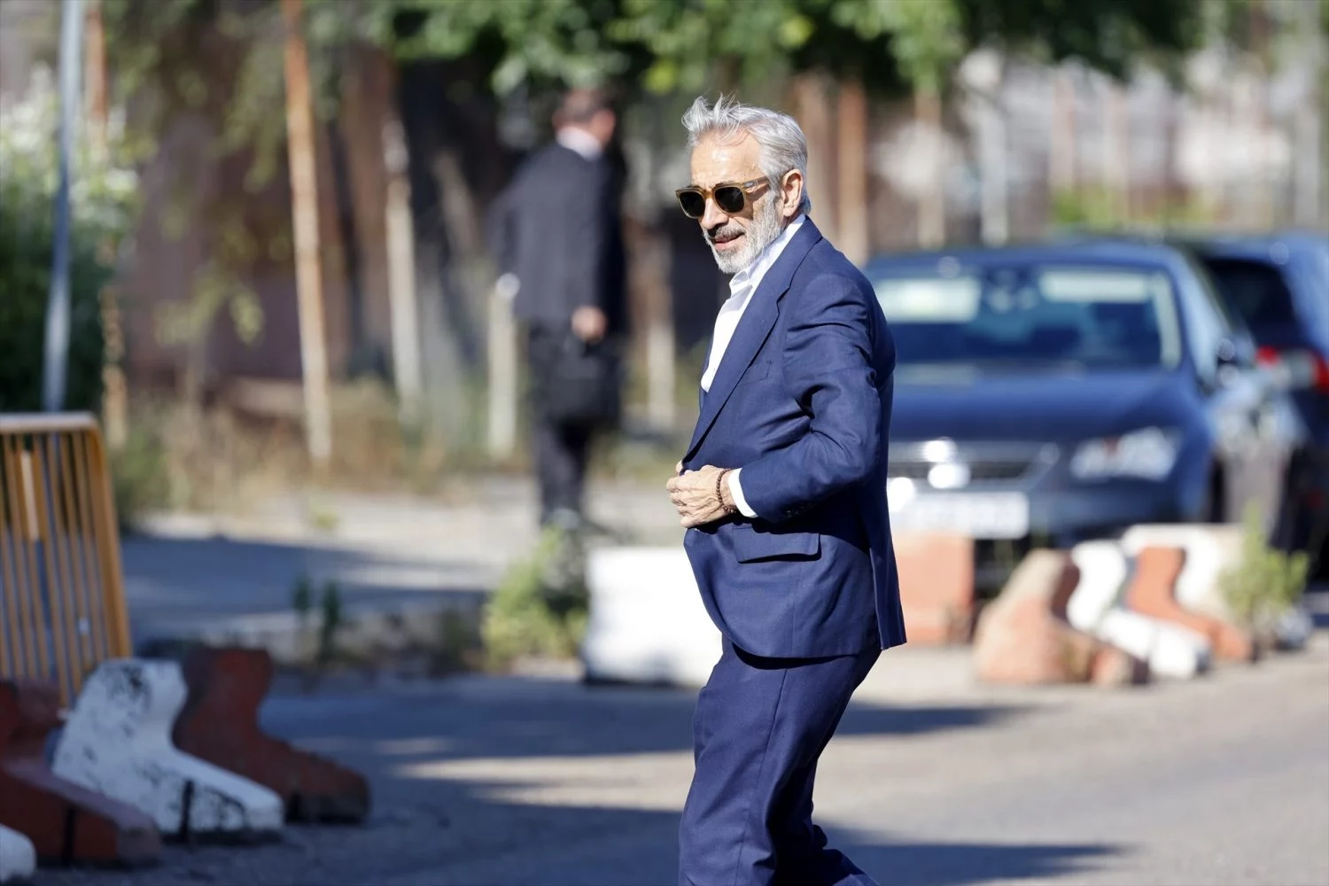 El actor Imanol Arias tras declarar en la Audiencia Nacional. Agencias