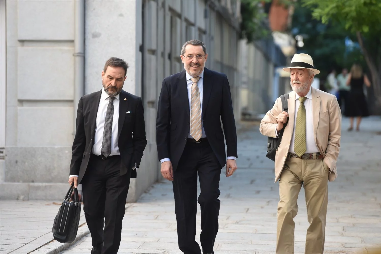 José Ruz, imputado en el Caso Koldo o Caso Ábalos, en medio, a su llegada al Supremo. EP