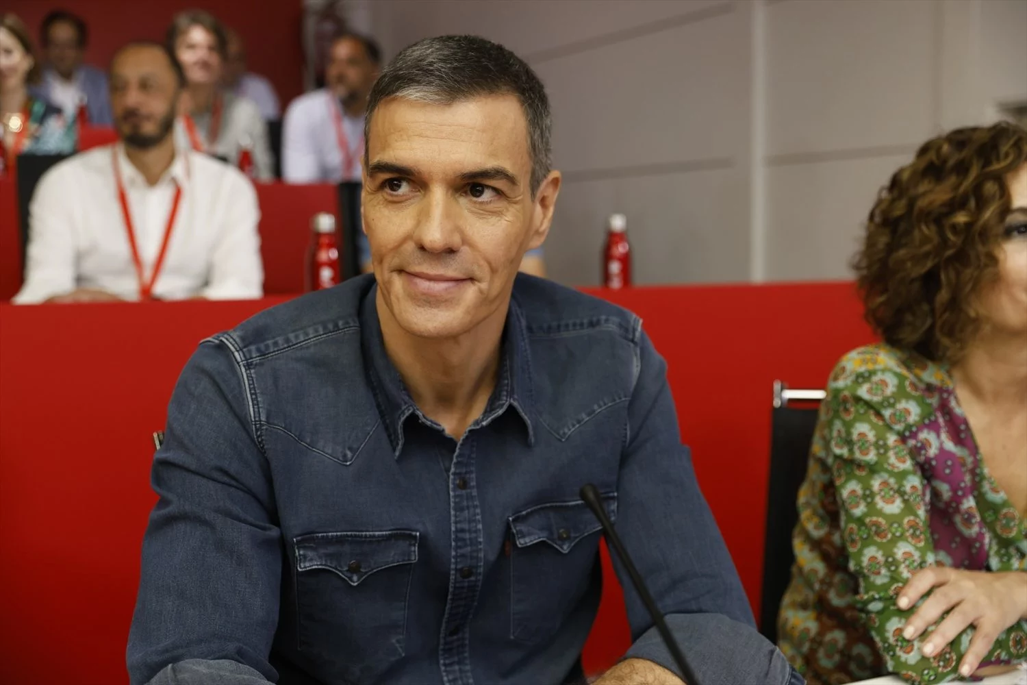 El secretario general del PSOE y presidente del Gobierno, Pedro Sánchez, durante la reunión del Comité Federal (Fuente: Agencias)