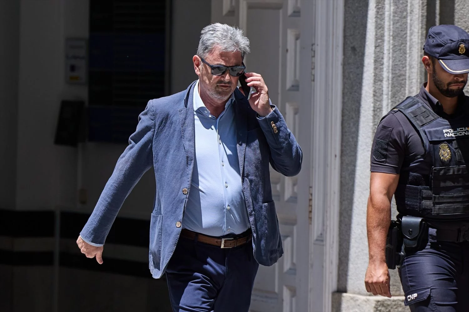 Antxon Alonso, de Servinabar, saliendo del Supremo. EP