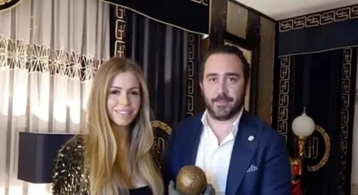 Aldama y su ex mujer Patricia.