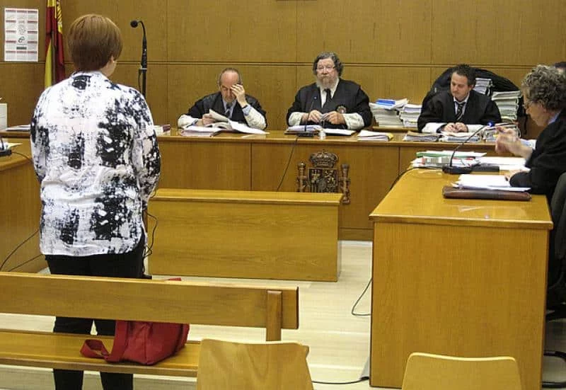 Ana María VIcente Oset durante un juicio. CGPJ