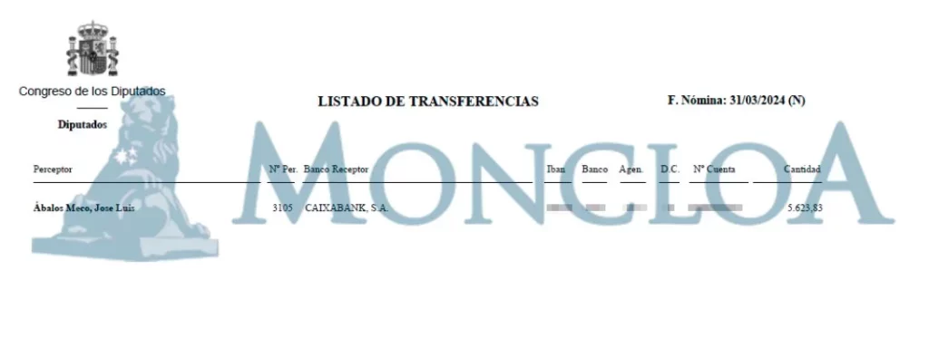 El misterioso sueldo de Ábalos: dietas, nóminas, kilómetros y aportaciones al PSOE 4 Moncloa nomina 4 Moncloa